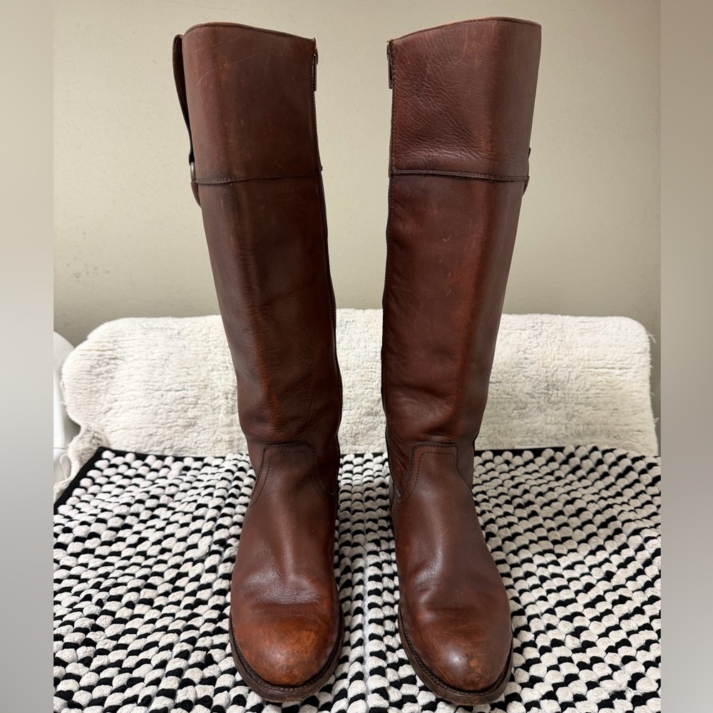 Frye authentic Two-Tone Leather Boots